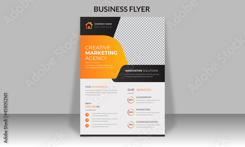 Abstract Corporate Business vector template for Flyer size A4. photo