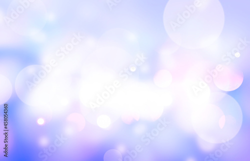 Winter background,christmas backdrop.Violet color blurred lights.Purplle holiday wallpaper.Abstrac blur. Glowing bokeh. photo