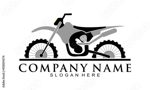 Simple trail motorcycle vector logo
