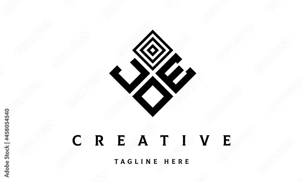 JEO square three latter logo vector JEO square three latter logo vector