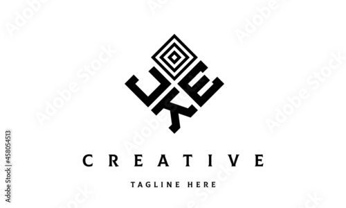 JEK square three latter logo vector
