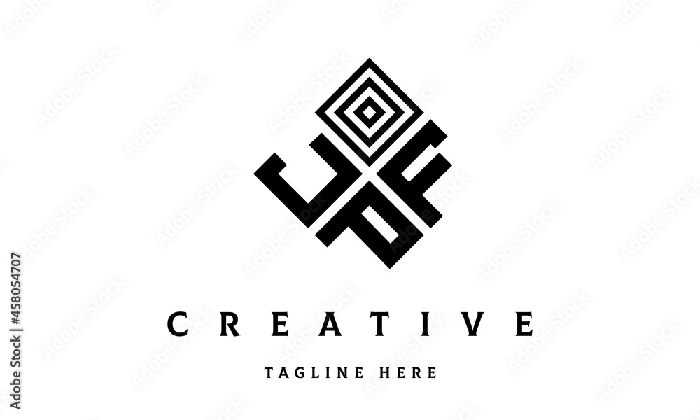 JFP square three latter logo vector JFP square three latter logo vector