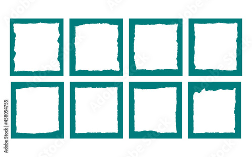 Set of minimalist vintage grunge frame