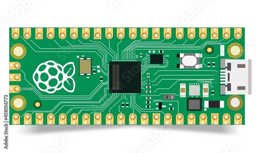 Raspberry Pi Pico. Board with microcontroller 