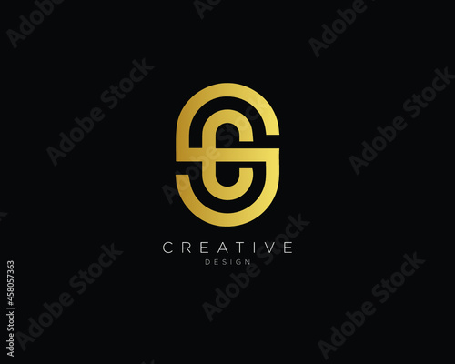 Creative Minimal Letter SC CS Logo , SC CS Logo Design