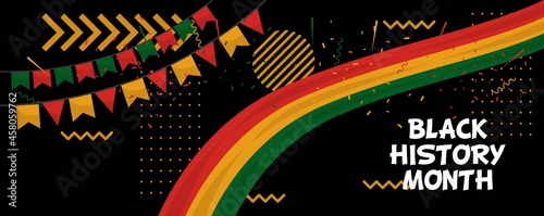 Celebrate black history month african american history celebration illustration