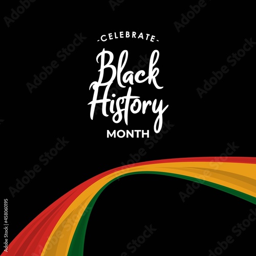 Celebrate black history month african american history celebration illustration
