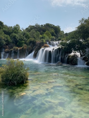 waterfall in plitvice national park