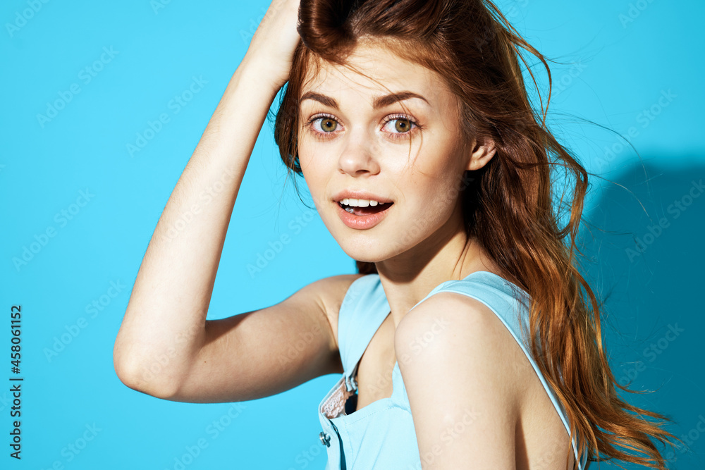 pretty woman in a dress and glasses isolated background attractive look pretty woman in a dress and glasses isolated background attractive look