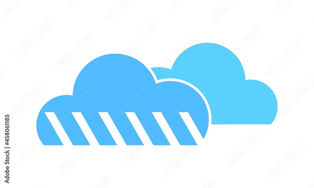 Rain cloud illustration vector design Rain cloud illustration vector design