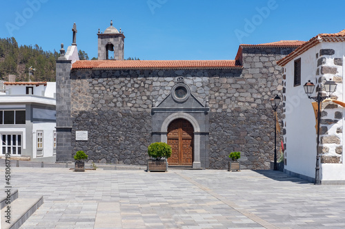 Lateral views of the church known as Sanctuary of the Santo Hermano Pedro situated in Vilaflor and dedicated to the first saint of the Canary Islands: Peter of Saint Joseph Betancur, Tenerife, Spain photo