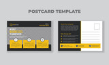 Creative modern corporate business postcard EDDM design template