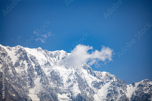 Mountain  alps  view  snow