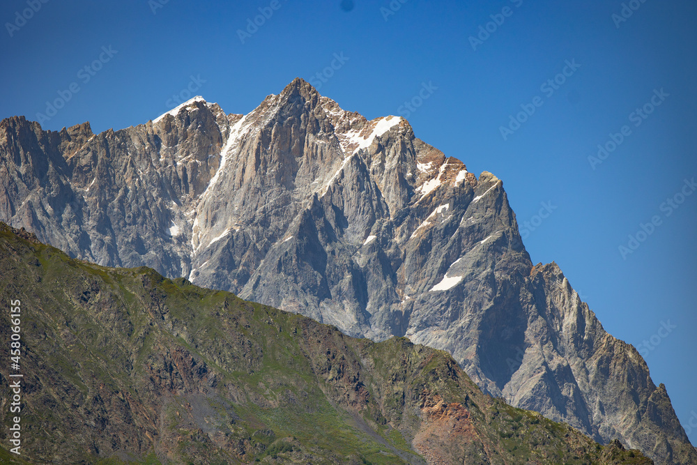 Fototapeta premium Mountain, alps, view, snow
