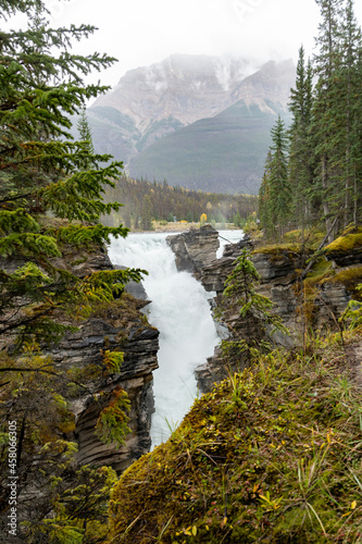 Athabasca Falls Waterfall Jasper