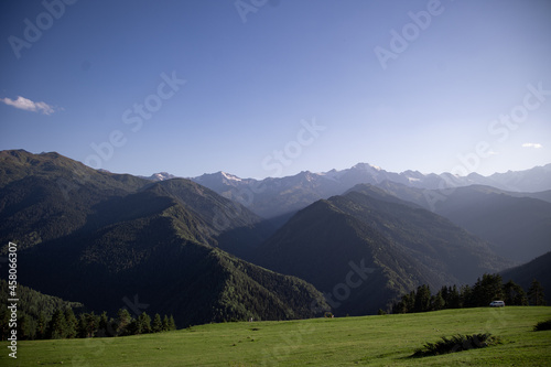 Mountain, alps, view, snow