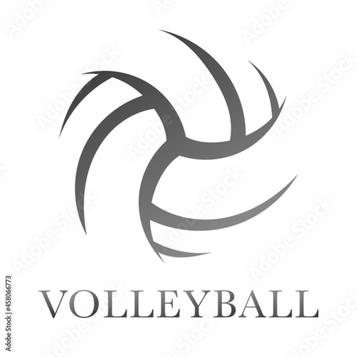 Volleyball icon symbol vector, Line drawing of a volleyball ball , Modern design, isolated on white background, illustration Vector EPS 10, can use for  Volleyball Championship Logo