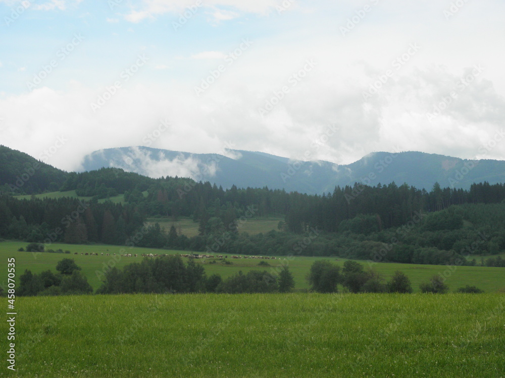 landscape with clouds