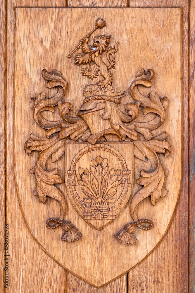 Coat of Arms of Saffron Walden in Essex, UK
