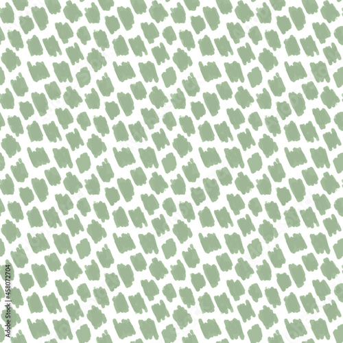 Seamless abstract pattern with dots and scribbles