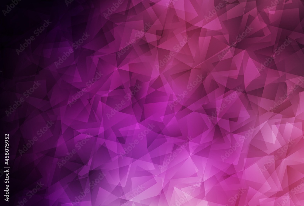 Dark Purple, Pink vector polygonal background. Dark Purple, Pink vector polygonal background.