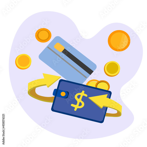 credit card with the returned coins to bank account. Refund of bonus funds, money, gold coins and  wallet.