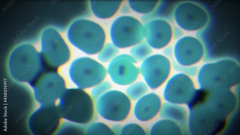 Medical Footage Cell Division Footage BLue 4k 