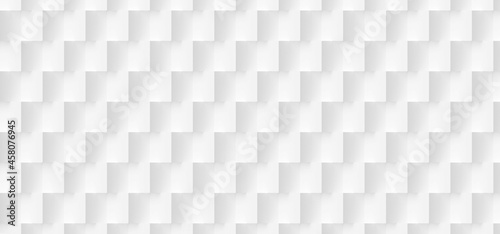 Rotated checkerboard white cube boxes block background wallpaper banner