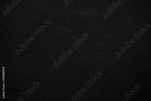 Seamless texture of black cement wall a rough surface, with space for text, for a background..