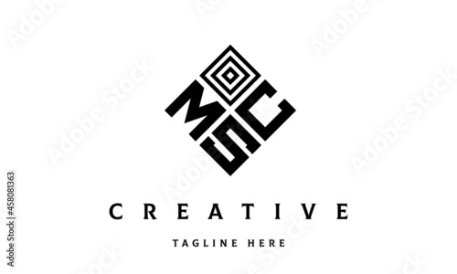 MCS square three latter logo vector