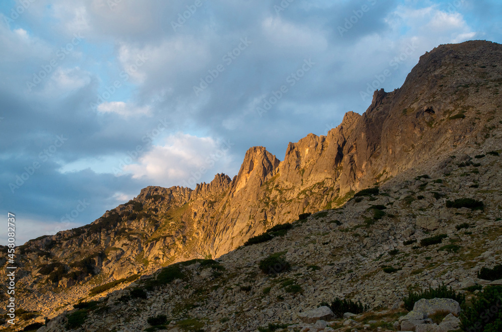 Jangal peak at sunset in Pirin National Park, Bulgaria