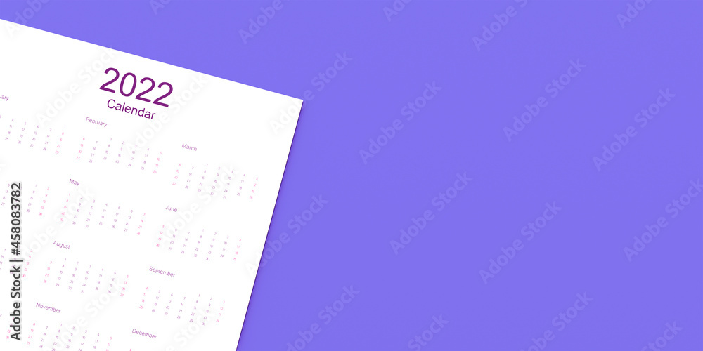 calendar 2022 purple background close up picture calendar 2022 purple background close up picture