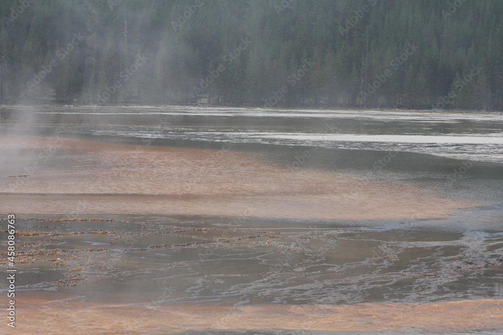 geyser pool with bacteria
Yellowstone National Park