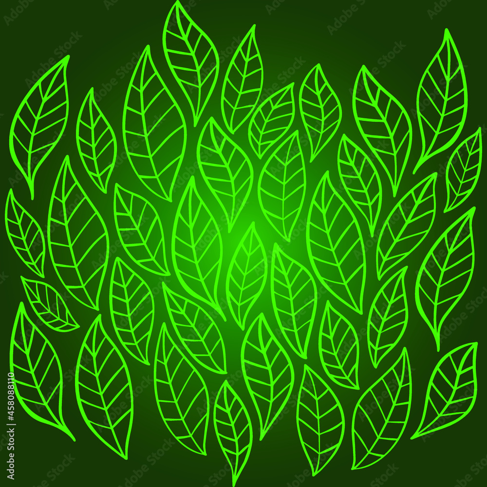 Obraz premium green leaves background