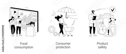 Customer choice abstract concept vector illustrations.