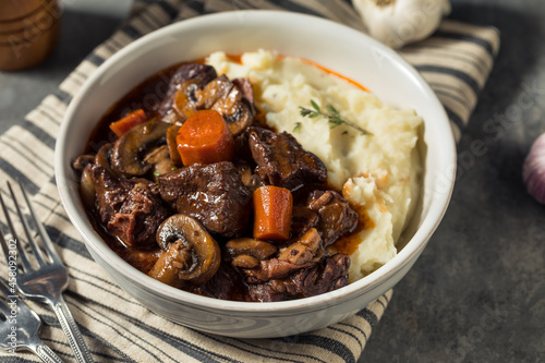 Homemade French Beef Bourguignon Stew