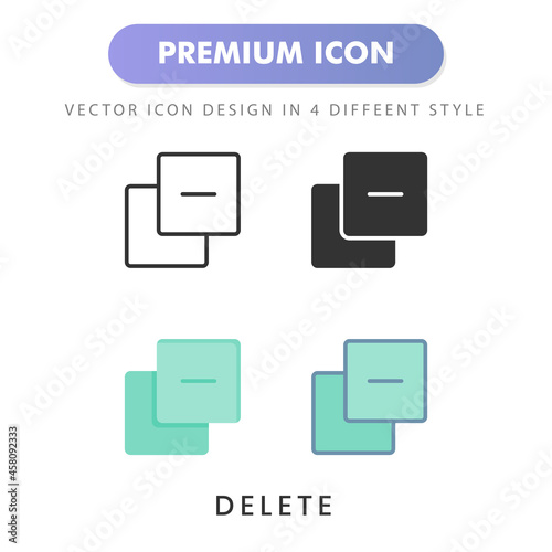 delete icon for your website design, logo, app, UI. Vector graphics illustration and editable stroke.