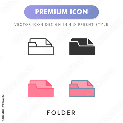 folder icon for your website design, logo, app, UI. Vector graphics illustration and editable stroke.