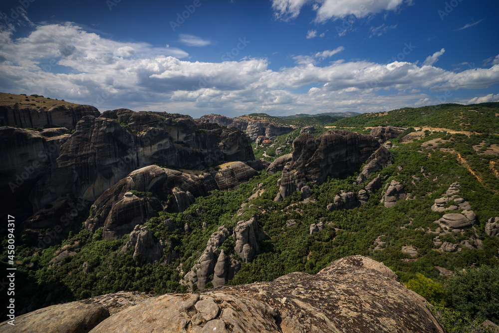 Fototapeta premium View from the Holy Trinity Monastery, Meteora, Greece