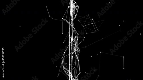 Plexus Countdown with lines and lights