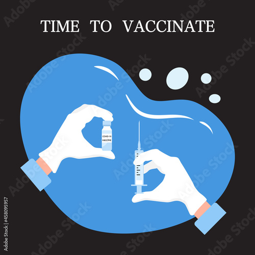 Vector Covid Vaccination Immunization Health care