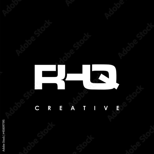 RHQ Letter Initial Logo Design Template Vector Illustration