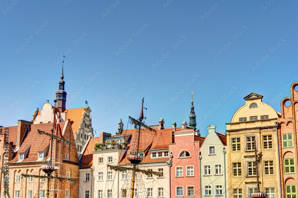 Gdansk Old Town, Poland, HDR Image