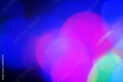 Garland defocus light glare. Defocused light dots abstract background.
