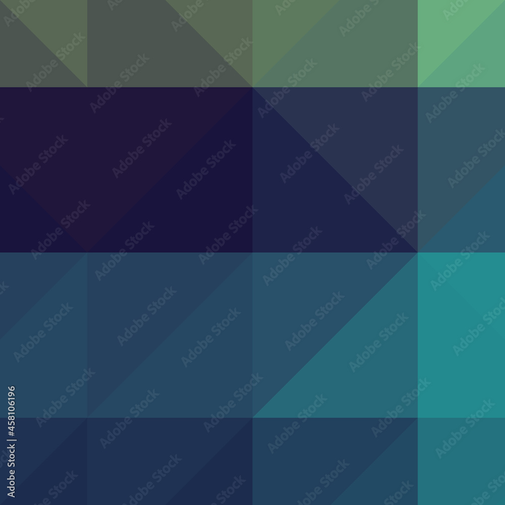 Abstract color Low-Polygones Generative Art background illustration