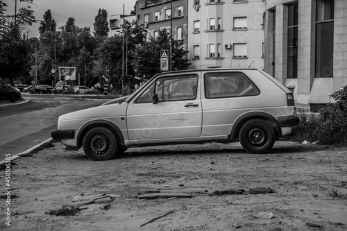 old abandoned car