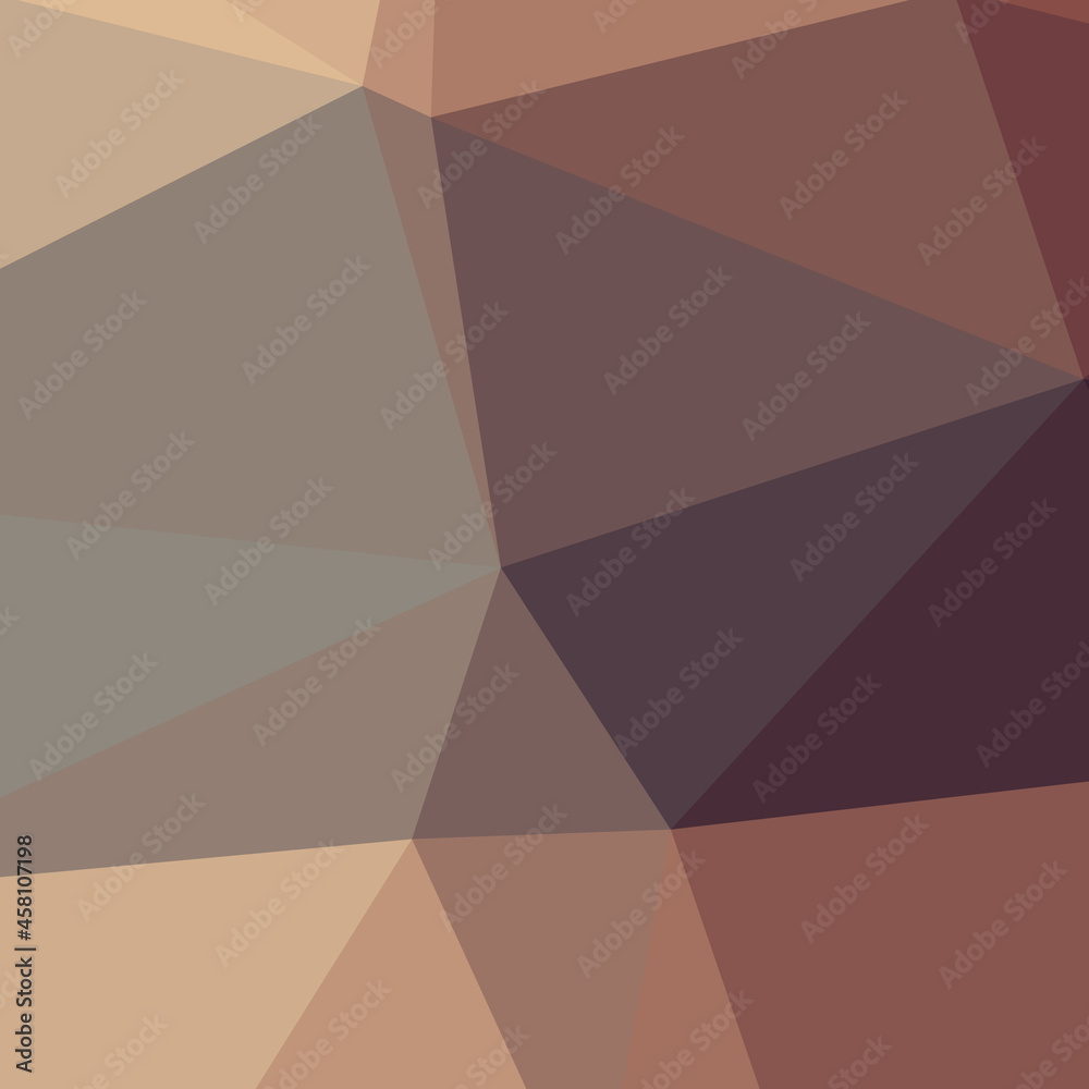 Abstract color Low-Polygones Generative Art background illustration