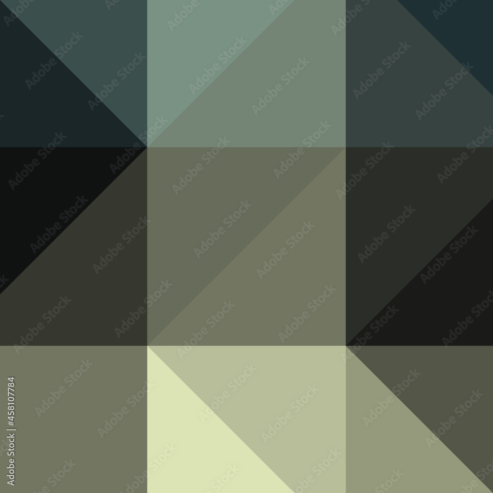 Fototapeta premium Abstract color Low-Polygones Generative Art background illustration