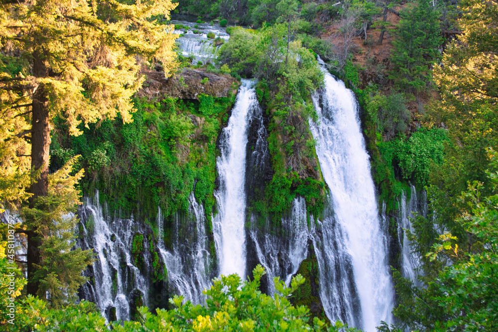 Burney Falls is a waterfall on Burney Creek, within McArthur-Burney Falls Memorial State Park, in Shasta County, California Burney Falls is a waterfall on Burney Creek, within McArthur-Burney Falls Memorial State Park, in Shasta County, California