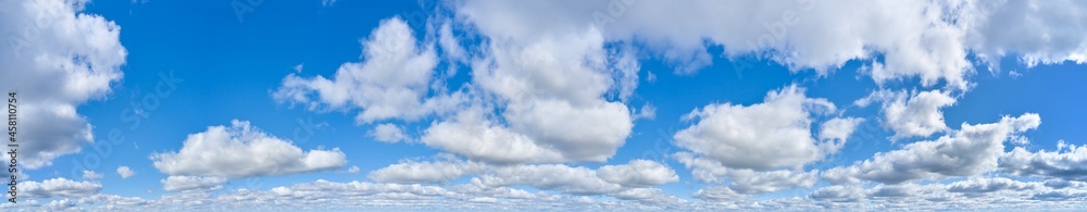 Large panorama of bright blue sky with clouds Large panorama of bright blue sky with clouds